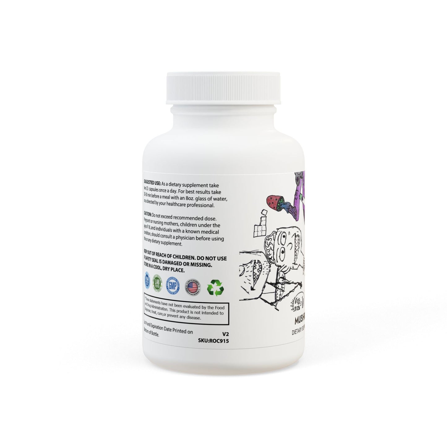 "MERCSHROOM" Blend Supplement (60 Capsules)