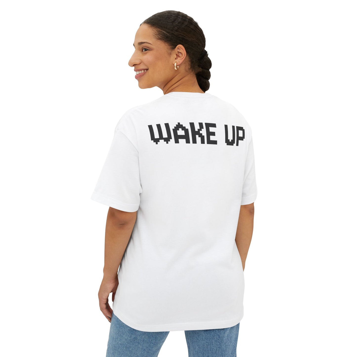 "WAKE UP" Unisex Oversized Tee