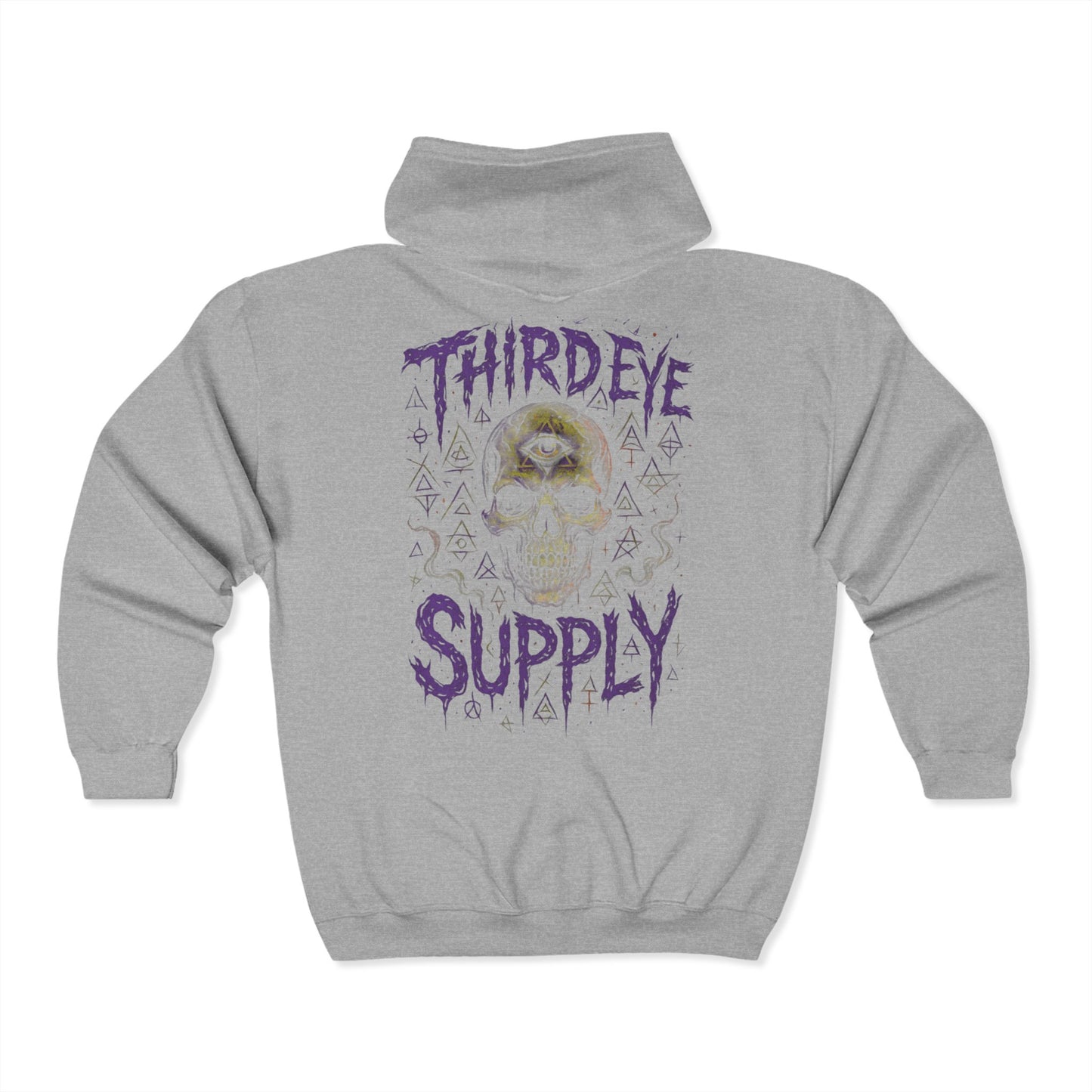 "GHOST IN FLESH" -BLACK/GREY- ZIPPER_HOODIE---which one do you prefer???