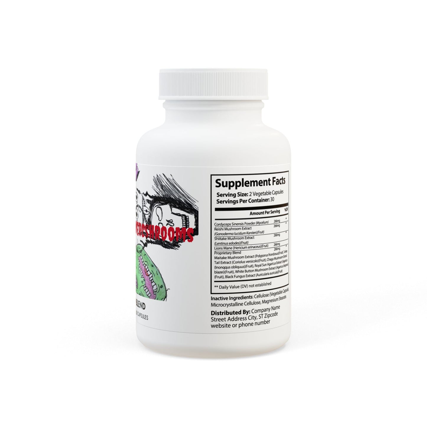 "MERCSHROOM" Blend Supplement (60 Capsules)